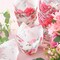 200 Pieces Pink Flower Tulip Cupcake Wrappers Liners Tulip for Baking Flower Liners Mini Cupcake Baking Rustic Birthday Party Decoration for Bridal Shower Wedding Festival Party